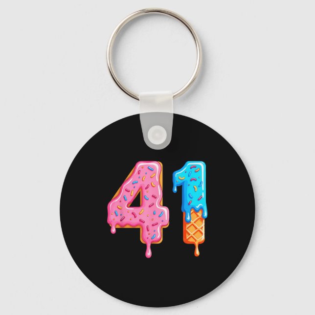Porte-clés Drip 41 Meme Cool Baseball Style Number Forty One  (Recto)