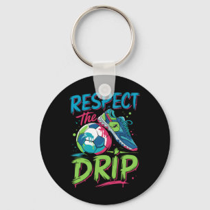 Porte-clés Drip de foot Crème glacée fondante Respectez le ga