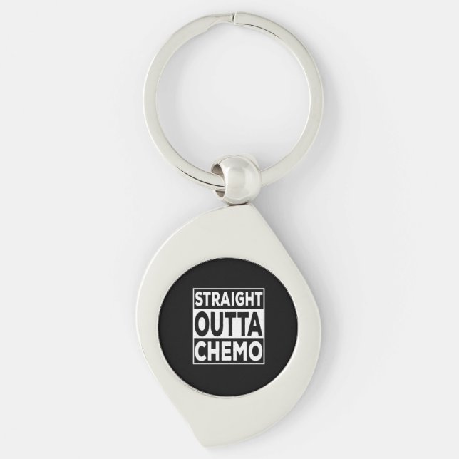 Porte-clés Droite Outta Chemo (Devant)