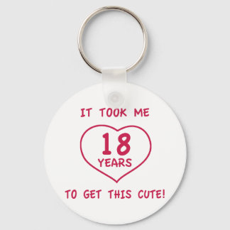 Porte-clés Drôle 18e anniversaire Cadeaux (Coeur)