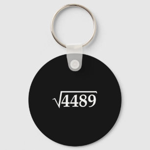 Porte-clés Drôle 67 Mème Brainrot Racine carrée 4489 Argot Ma