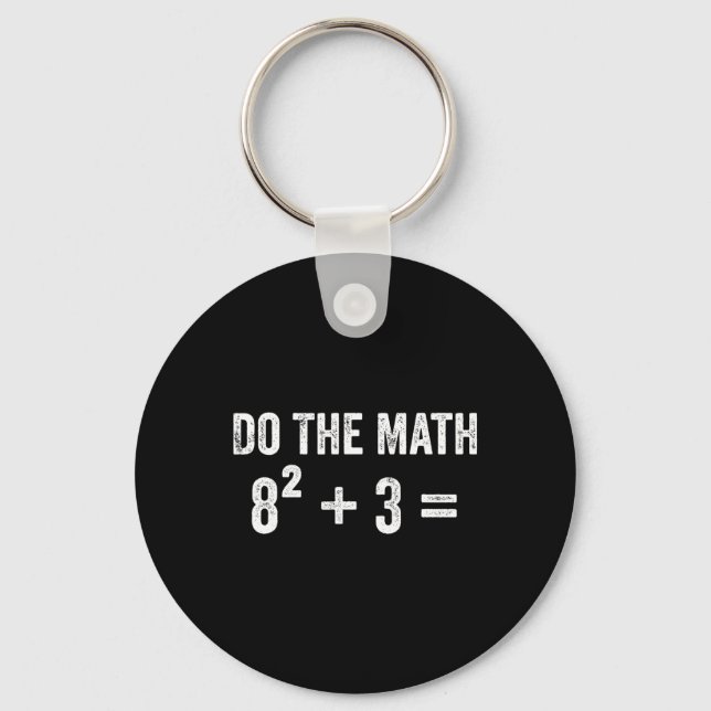 Porte-clés Drôle 67 Mème Math Six Sept Professeur Brainrot Bl (Recto)