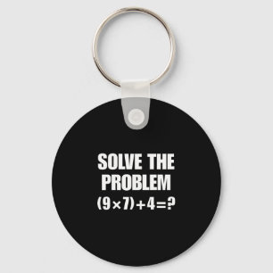 Porte-clés Drôle 67 Meme Pemdas Prof de Math Élémentaire Cerv