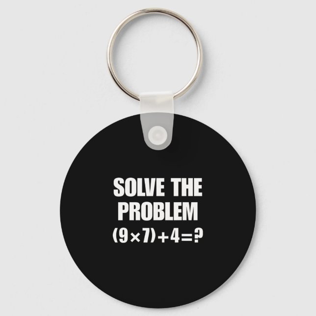 Porte-clés Drôle 67 Meme Pemdas Prof de Math Élémentaire Cerv (Recto)