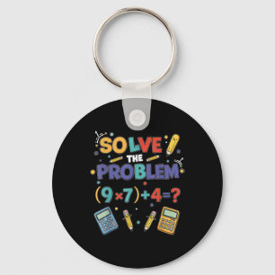 Porte-clés Drôle 67 Meme Pemdas Prof de Maths Élémentaire Cer