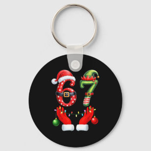 Porte-clés Drôle 67 Noël 6 7 Mème Pyjama Fête Génération Al