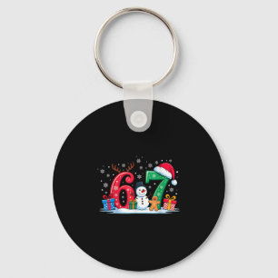 Porte-clés Drôle 67 Noël 6 7 Six Sept Mème 6 7 Correspondant