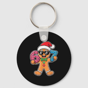 Porte-clés Drôle 67 Noël Six Sept Mème Xmas Pain d'épice
