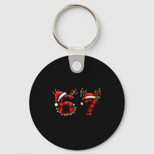 Porte-clés Drôle 67 Xmas Six Seven Mème Brainrot Noël Pa