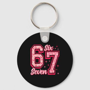 Porte-clés Drôle 6 7 Six Sept Mème Dire Saint-Valentin Couple