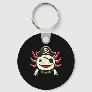Porte-clés Drôle Axolotl Pirate mignonne Costume Halloween Te