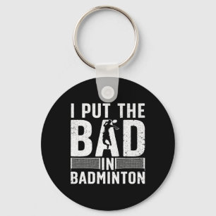 Porte-clés Drôle Badminton Art Pour Hommes Femmes Navette Spo