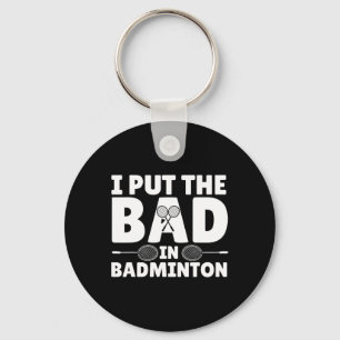 Porte-clés Drôle Badminton Art Pour Hommes Femmes Navette Spo