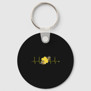 Porte-clés Drôle Bee Heartbeat Hive Nature Buzzing Insect Lov