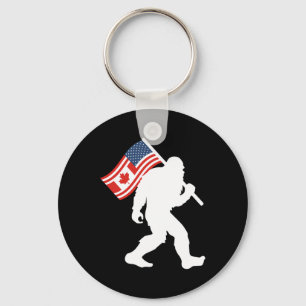 Porte-clés Drôle Bigfoot Canada Les 51 État Trump Canada État