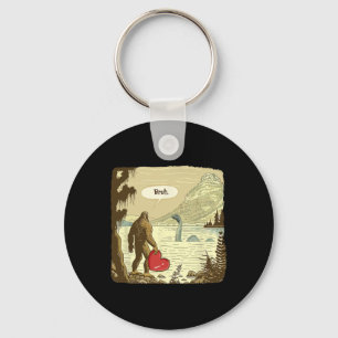 Porte-clés Drôle Bigfoot Sasquatch Monstre du Loch Ness Drôle