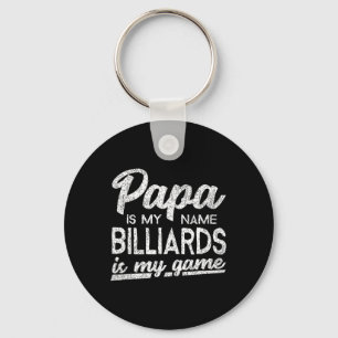 Porte-clés Drôle Billiards Papa Cadeau