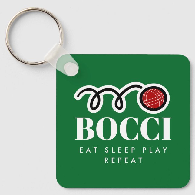 Porte-clés Drôle bocci porte - clé cadeau pour bocce player (Recto)