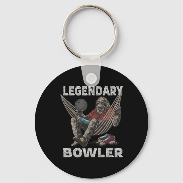 Porte-clés Drôle Bowling Bowler légendaire dire (Recto)