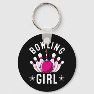 Porte-clés Drôle cadeau Bowling pour enfants Cool Bowler Girl