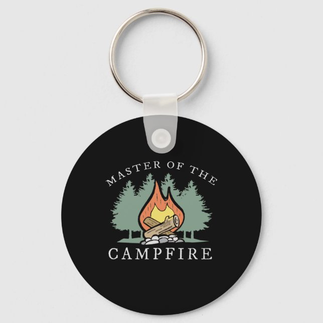 Porte-clés Drôle cadeau Camping (Recto)