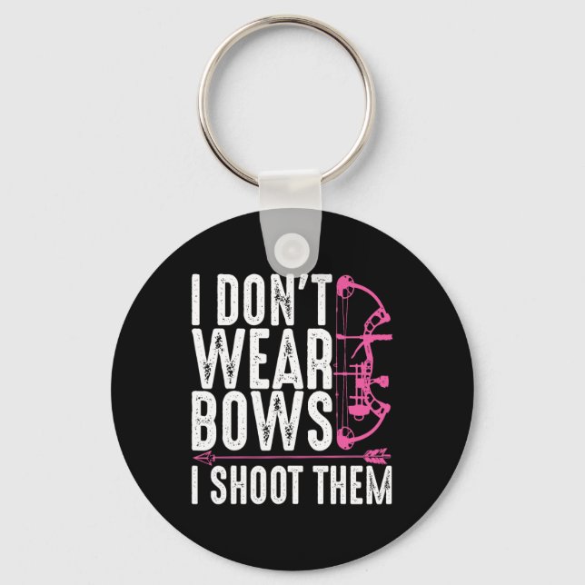Porte-clés Drôle cadeau de tir à l'arc pour les femmes Chasse (Recto)
