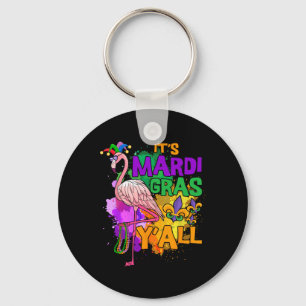 Porte-clés Drôle Carnaval Idée cadeau Flamant rose Mardi Gras
