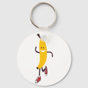 Porte-clés Drôle Cartoon à la banane