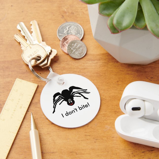 Porte-clés Drôle Cartoon Black Spider Halloween Black Widow (Bureau)