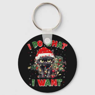 Porte-clés Drôle Chat Je Fais Ce Que Je Veux Noël Noël Noël N