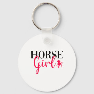 Porte-clés Drôle Cheval équitation Girl Horseback équitation