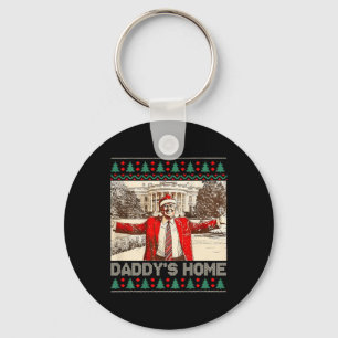 Porte-clés Drôle chez papa Trump mauvais Noël Noël Noël Noël 