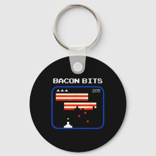 Porte-clés Drôle Con 8 bits Joueur vidéo Retro Geek Nerd