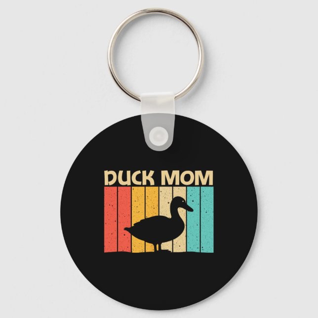 Porte-clés Drôle Conception de canard pour maman Mère Farmer  (Recto)