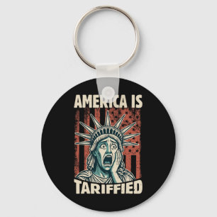 Porte-clés Drôle d'Amérique si tarifée Mèmes de tarifs Trump