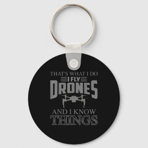 Porte-clés Drôle d'art de drone pour hommes femmes garçons co