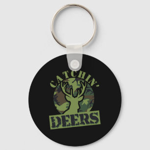 Porte-clés Drôle de chasse aux cerfs