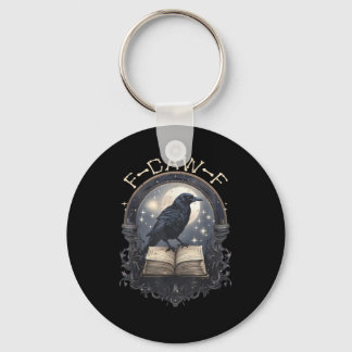 Porte-clés Drôle de corbeau F-Caw-F disant graphique rétro cl