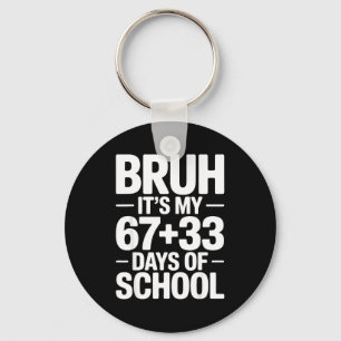 Porte-clés Drôle de dicton de compte à rebours scolaire Bruh