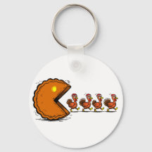 Drole de dinde mangeant de la tarte de Thanksgivin