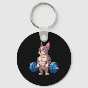 Porte-clés Drôle de French Bulldog musculation Bodybuilding G