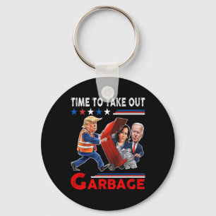 Porte-clés Drôle de Garge pour Trump 2024 - Il est temps de s