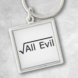 Porte-clés drôle de geek des maths - Racine carrée