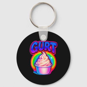 Porte-clés Drôle de Gurt Brainrot Meme Yaourt Argot Gen Z Gen
