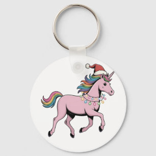 Porte-clés Drôle de hachelotl chapeau de Noël Santa Xmas tenu