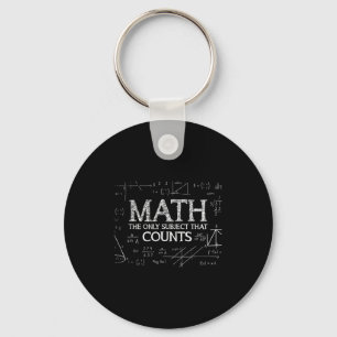 Porte-clés Drôle de nerd de la science, les maths, le seul su