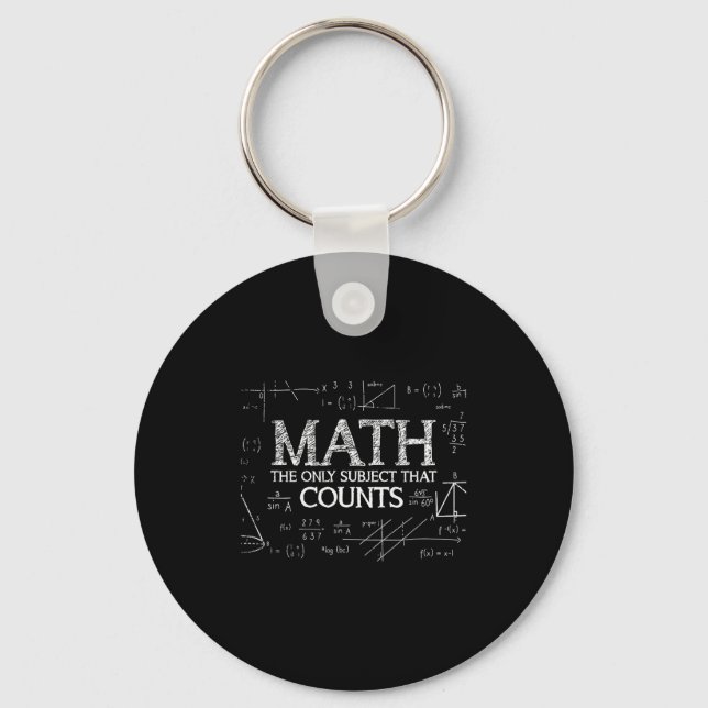 Porte-clés Drôle de nerd de la science, les maths, le seul su (Recto)