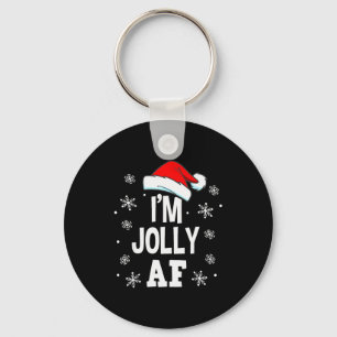 Porte-clés Drôle de Noël Naughty Adultes Pyjama, Santa I'm J