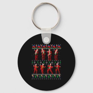 Porte-clés Drôle de Père Noël laid Trump Style de danse Cadea