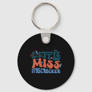 Porte-clés Drôle de petite miss pétard patriotique 4 juillet